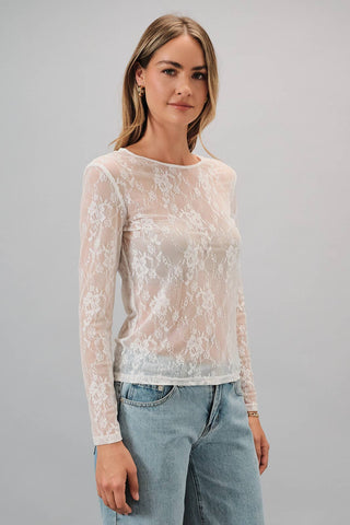 After Midnight Lace Top Cream - Sugar Co.