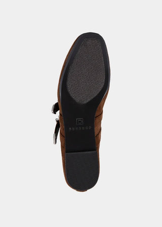 Albany Brown Suede Flat - Sugar Co.