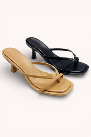 Ali Strappy Kitten Heel Black - Sugar Co.