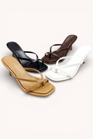 Ali Strappy Kitten Heel Black - Sugar Co.