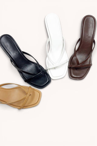 Ali Strappy Kitten Heel Black - Sugar Co.