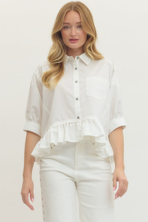 All Mine Ruffle Top - Sugar Co.