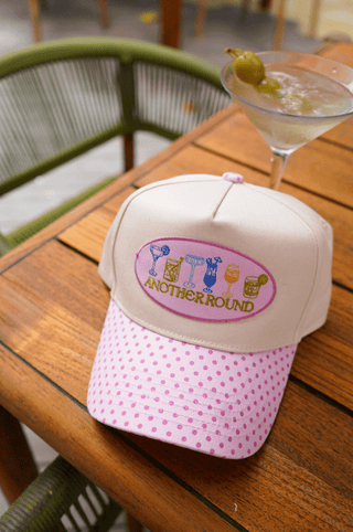 Another Round Patch Hat: Pink Polka Dot - Sugar Co.