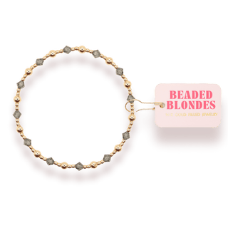 Ash Gray June Bracelet: Standard 6.75 inch - Sugar Co.