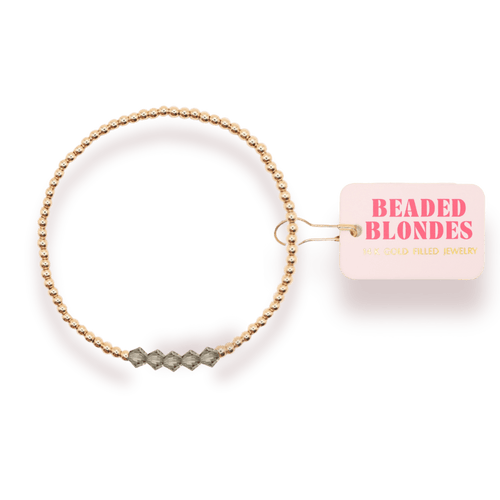 Ash Gray Kim Bracelet: Standard 6.75 inch - Sugar Co.