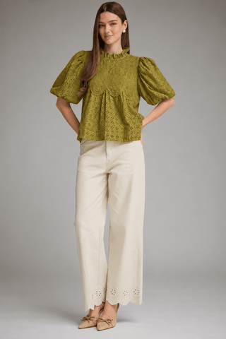 Astoria Eyelet Top - Sugar Co.