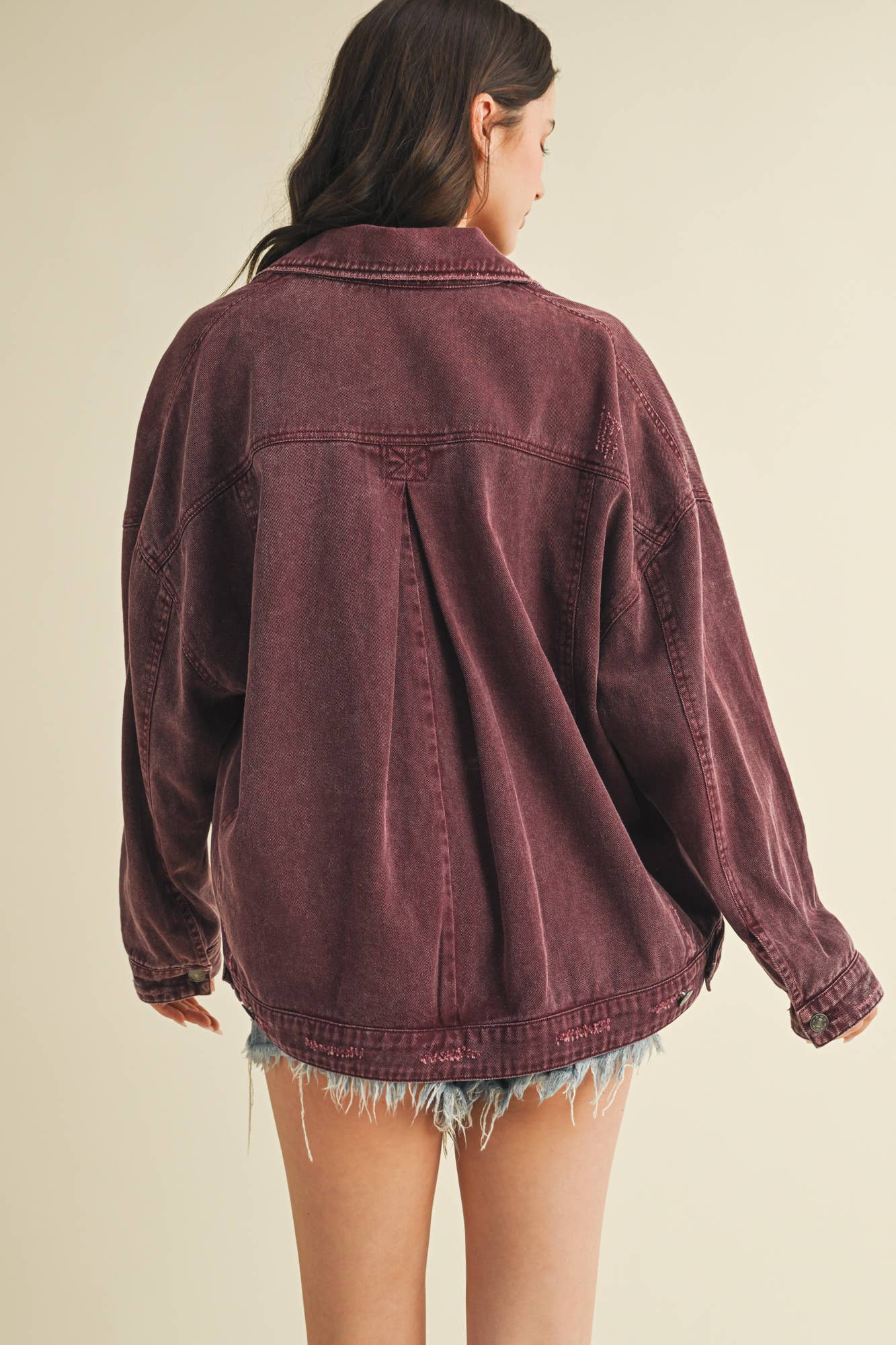 Backstory Denim Jacket Cherry Lacquer