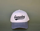 Gameday Gingham print hat 