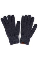 C.C Heather Knit Plain Gloves: Black