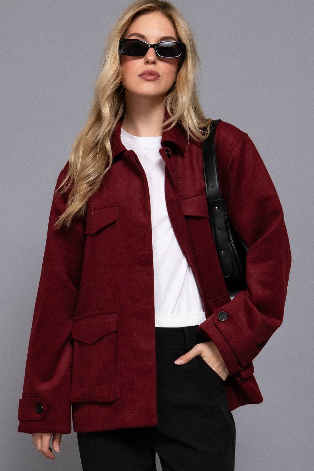 Burgundy Bliss Jacket