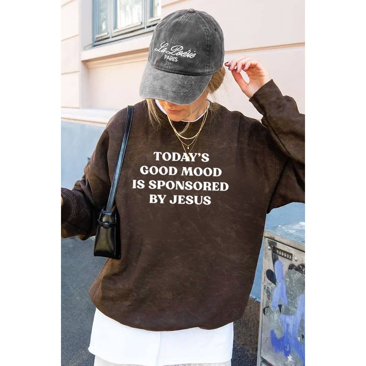 Today's Good Mood by Jesus Sweatshirt