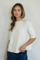 Cherie Cardigan: Tomato Red