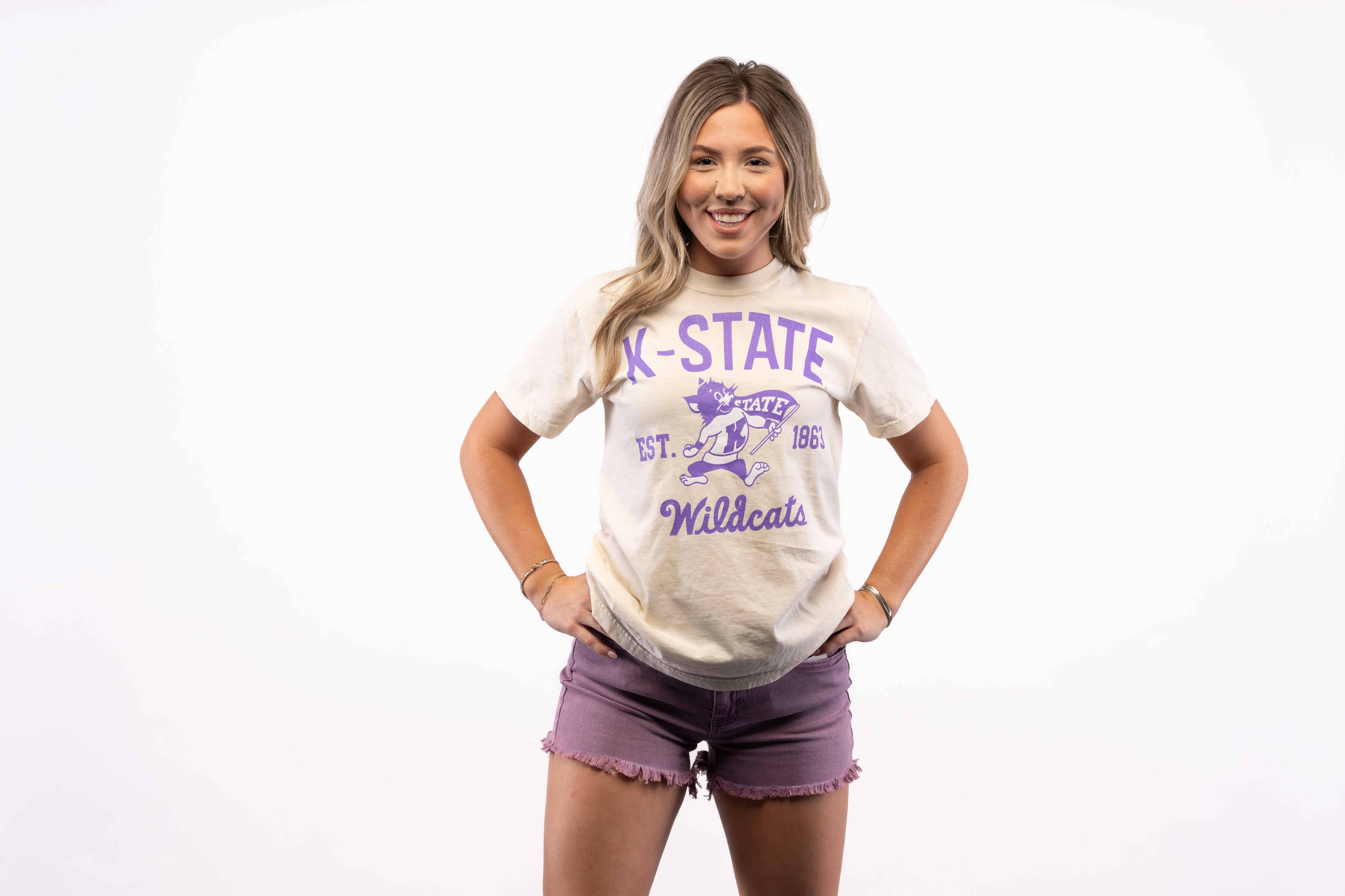 Kansas State - Vintage Willie Ivory Tee
