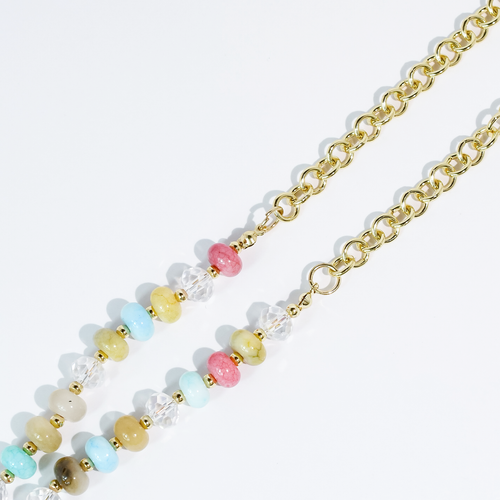 Treasure Jewels: Multi Puff Heart Necklace