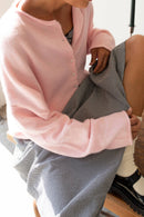 Baby Pink Piper Cardigan: Baby Pink - Sugar Co.