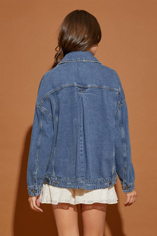 Backstory Denim Jacket Denim - Sugar Co.