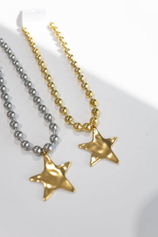 Barb & Star Necklace | Gold On Gold: GOLD - Sugar Co.
