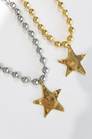Barb & Star Necklace | Gold On Gold: GOLD - Sugar Co.