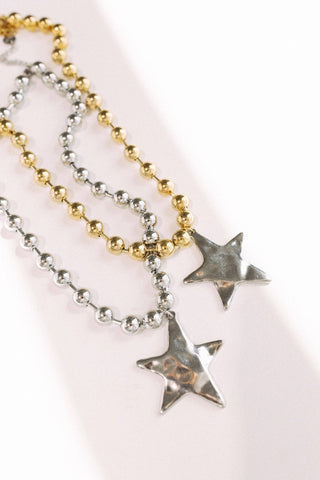 Barb & Star Necklace || Silver Star: Silver Chain + Silver Star - Sugar Co.