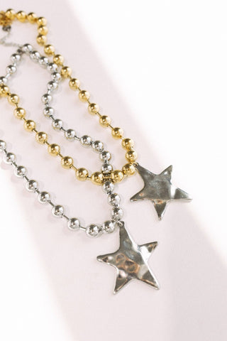 Barb & Star Necklace || Silver Star: Silver Chain + Silver Star - Sugar Co.