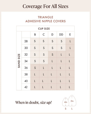 Bare Babe | Triangle Adhesive Nipple Covers {Size Small Fits B - D} - Sugar Co.