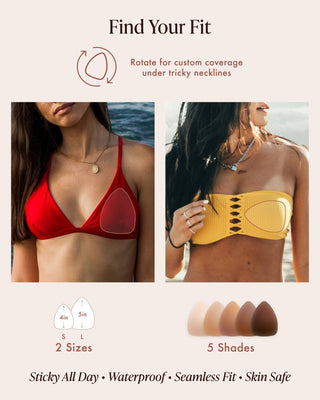 Bare Babe | Triangle Adhesive Nipple Covers {Size Small Fits B - D} - Sugar Co.