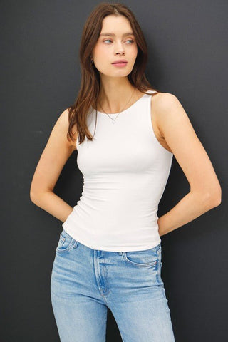Basic Boat Tank White - Sugar Co.