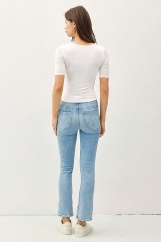 Basic Cropped Tee White - Sugar Co.