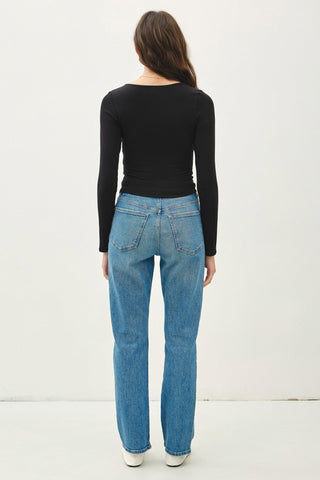 Basic Long Sleeve Top Teal - Sugar Co.