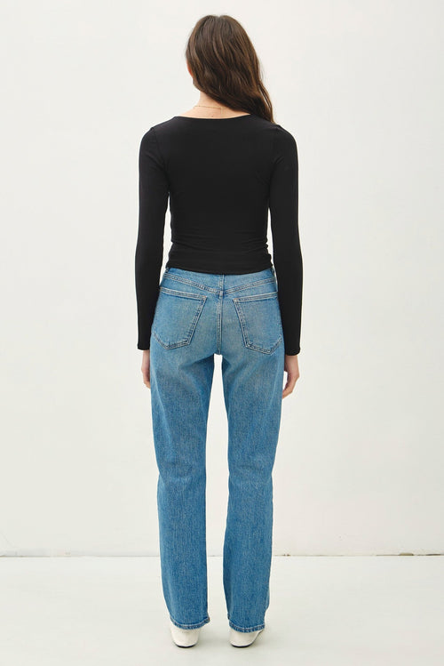 Basic Long Sleeve Top Teal - Sugar Co.