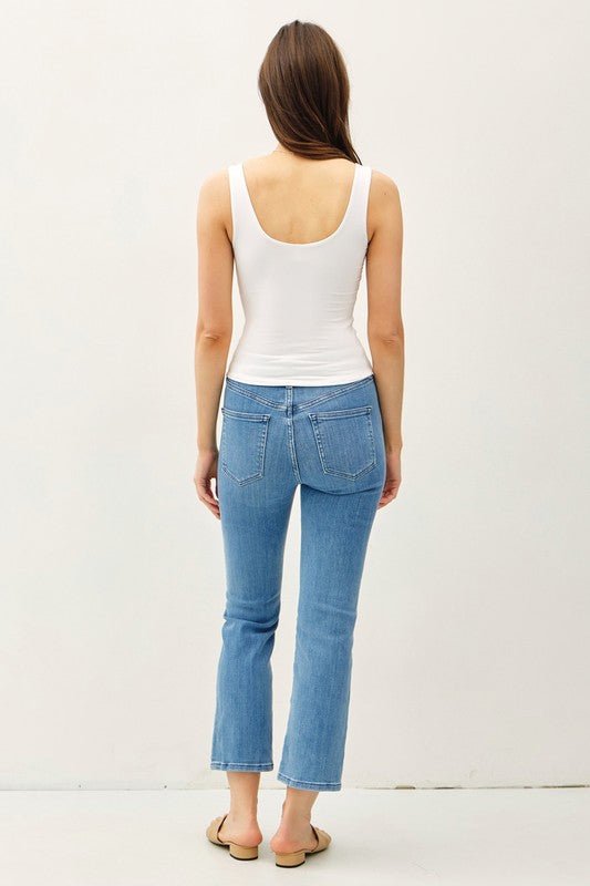 Basic Scoop Tank Off White