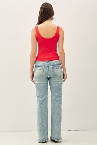 Basic Scoop Tank Tomato - Sugar Co.