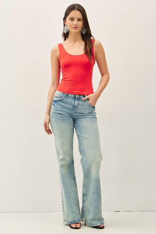 Basic Scoop Tank Tomato - Sugar Co.