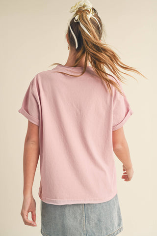 Mali Baby Tee Short Sleeve Top: Cherry Blossom