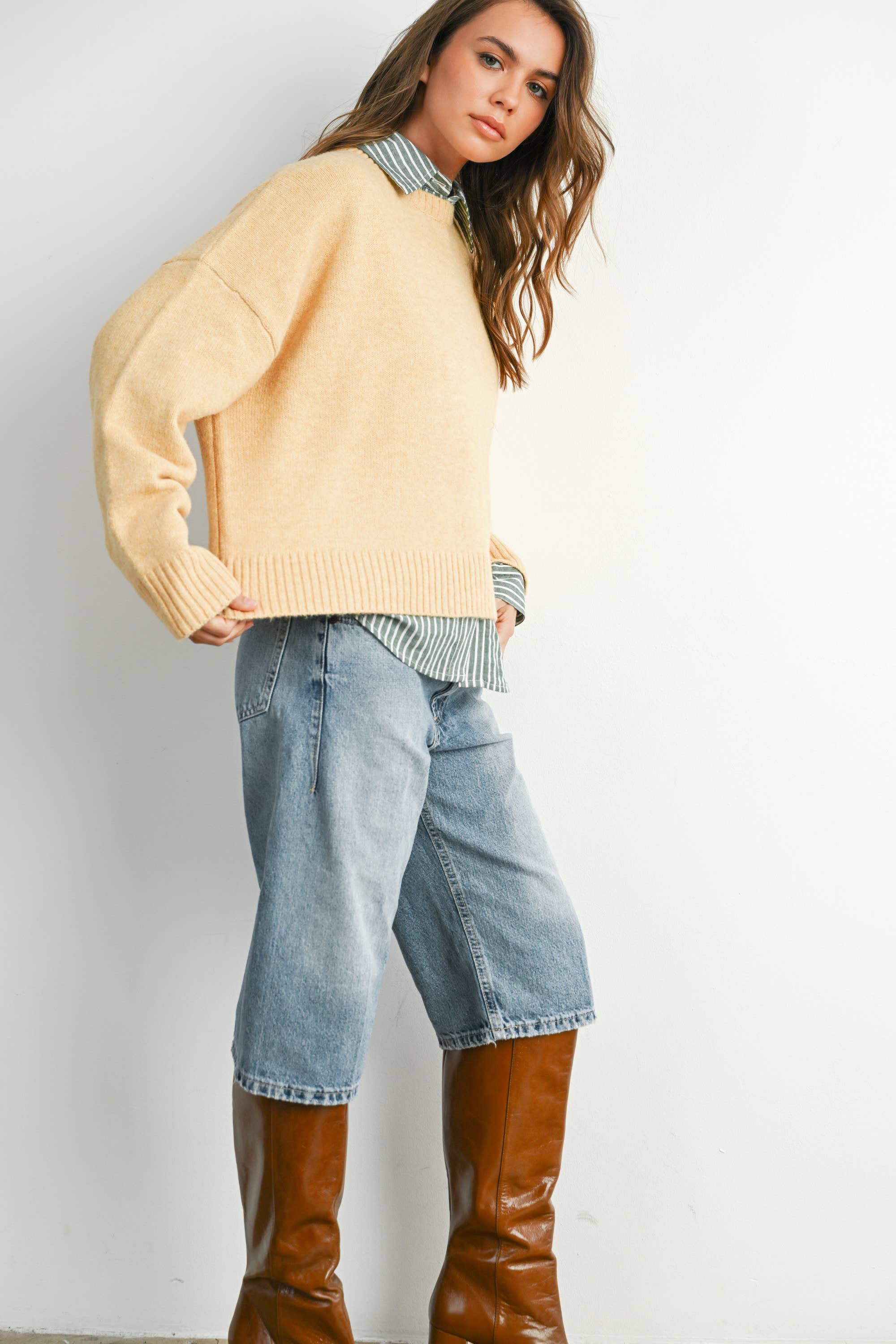 Marigold Tie Back Sweater
