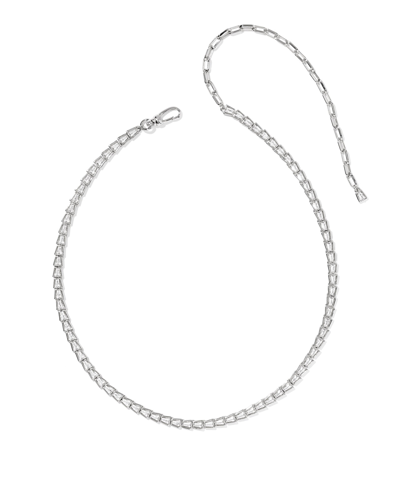 Bella Tennis Necklace Silver