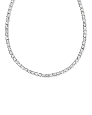 Bella Tennis Necklace Silver - Sugar Co.