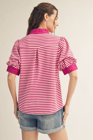 Berry Bliss Stripe Top - Sugar Co.