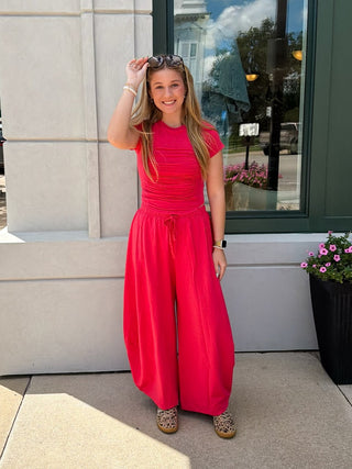 Berry Sweet Ruched Top - Sugar Co.