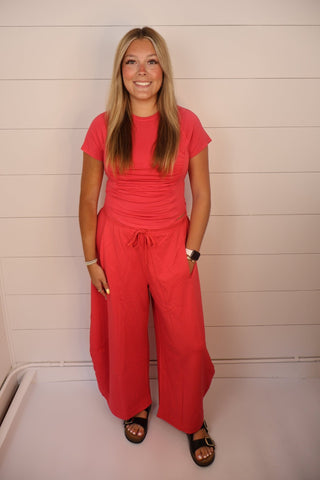 Berry Sweet Ruched Top - Sugar Co.