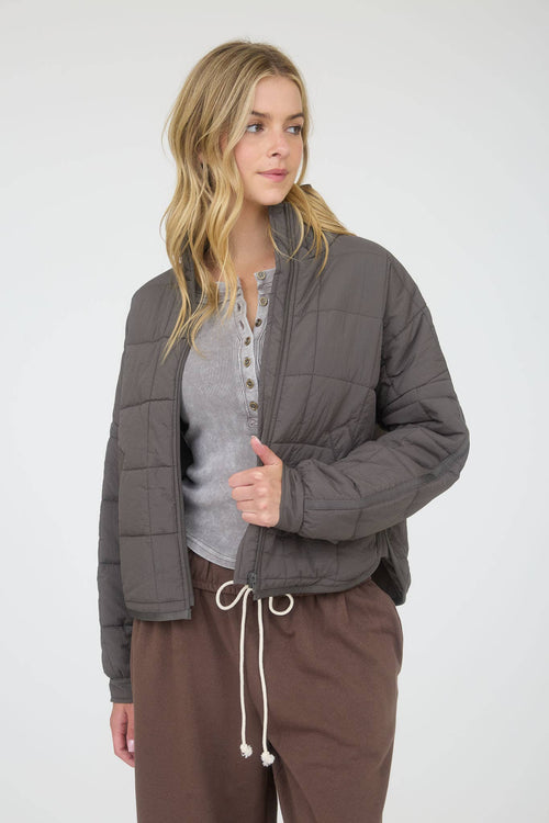 City Square Puffer Charcoal