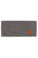C.C Heather Knit Plain Head Wrap: Bubble Berry