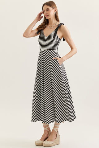 Black Stripe Dress - Sugar Co.
