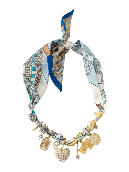 Blair Multi Charm Scarf Necklace - Sugar Co.