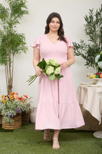 Bliss Midi Dress Light Pink