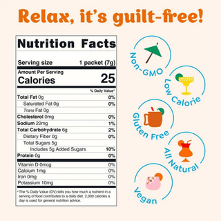 Blood Orange Mai Tai Cocktail Mixer - 6 Servings Multipack - Sugar Co.