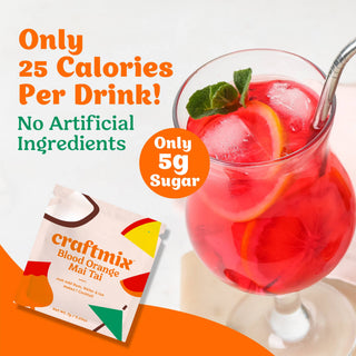 Blood Orange Mai Tai Cocktail Mixer - 6 Servings Multipack - Sugar Co.