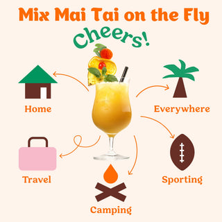 Blood Orange Mai Tai Cocktail Mixer - 6 Servings Multipack - Sugar Co.