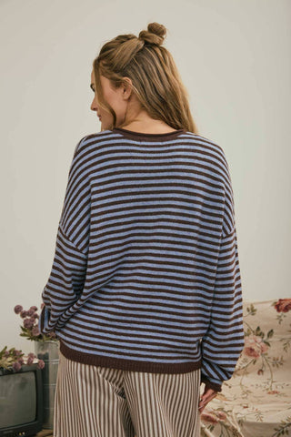 Blue Hour Henley Sweater - Sugar Co.