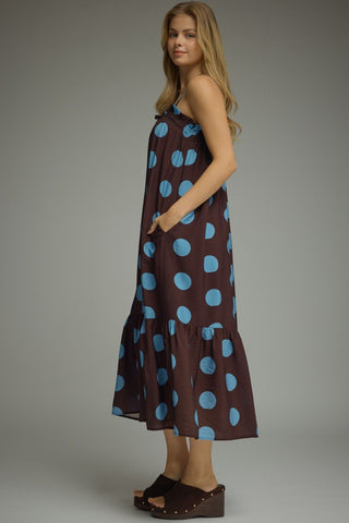 Blue Moon Polka Dot Dress - Sugar Co.